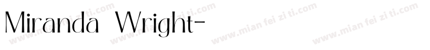Miranda Wright字体转换